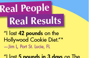 I lost 42 pounds on the Hollywood Cookie Diet